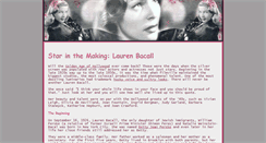 Desktop Screenshot of laurenbacall.com